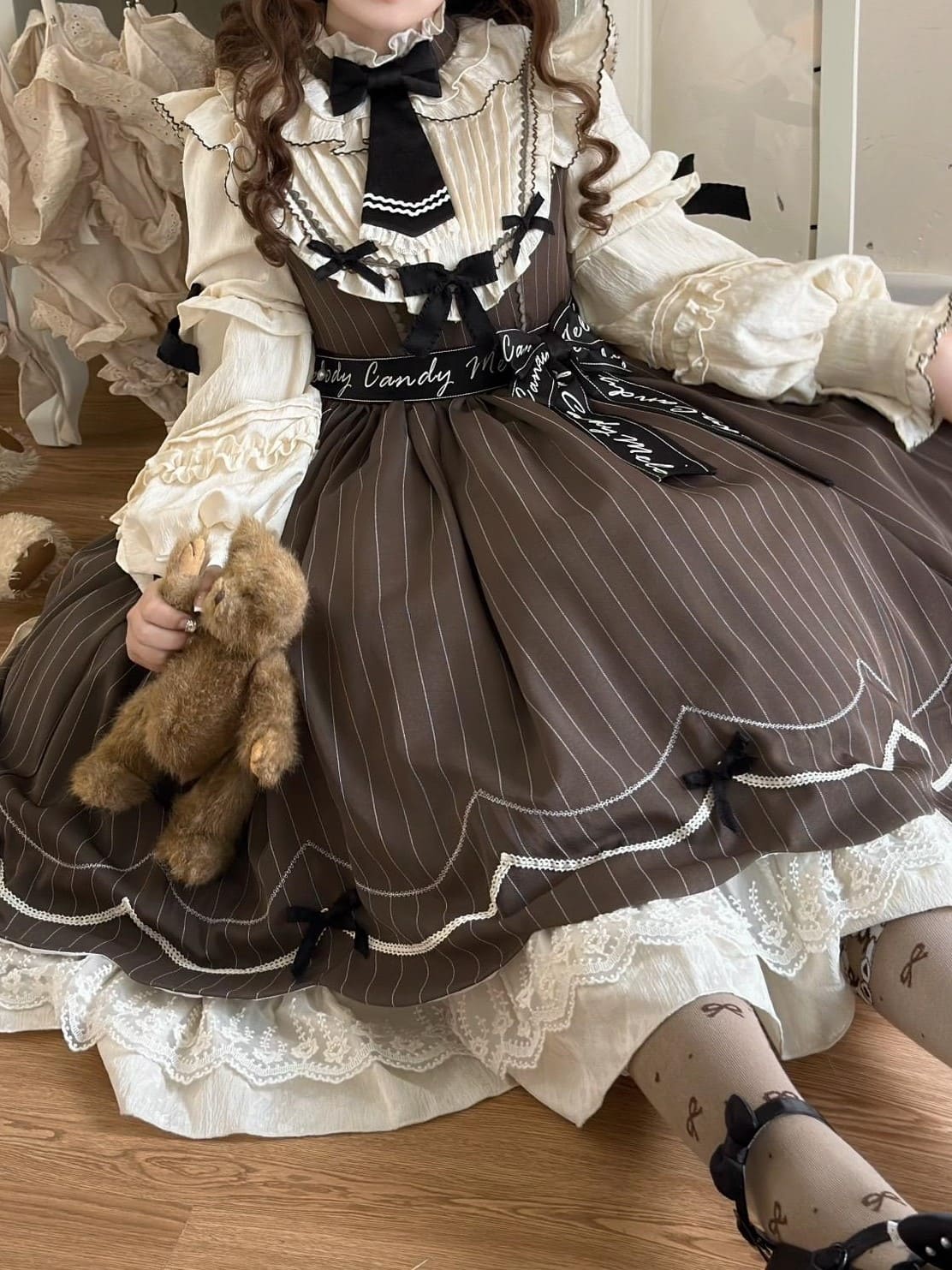 チョコを溶かした魔法のおうちワンピース