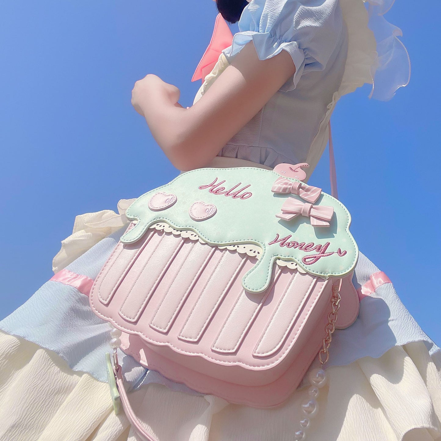 夢の世界のカップケーキのバッグ(全3色)
