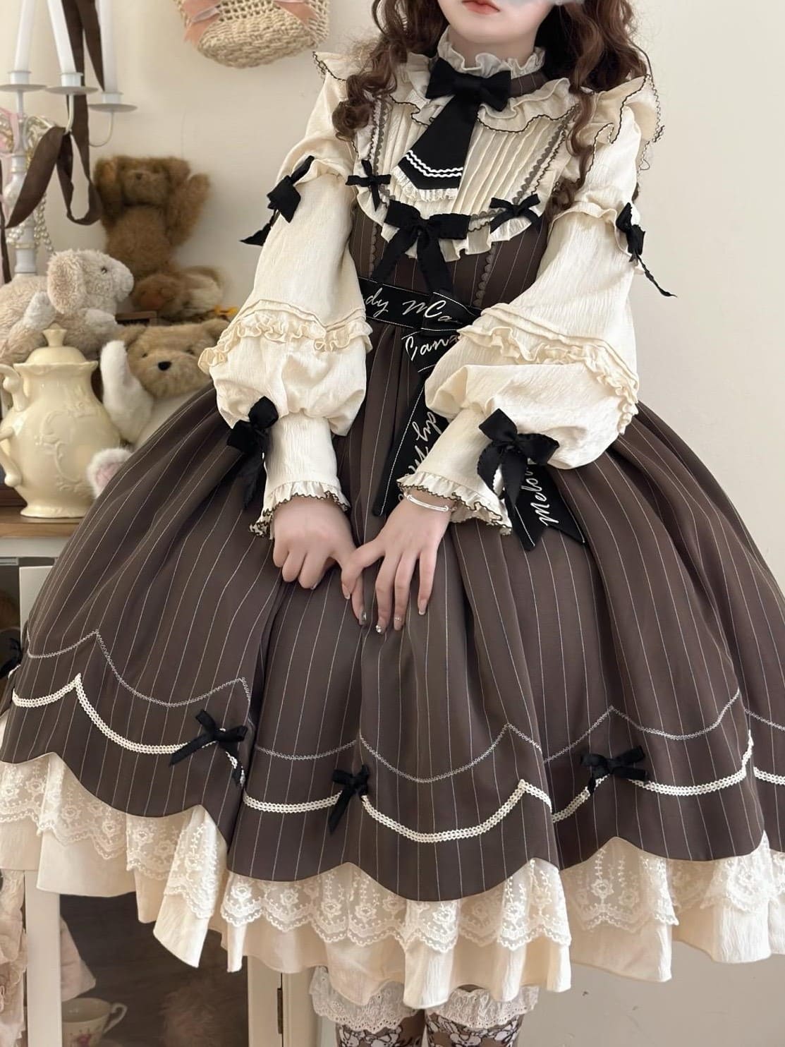 チョコを溶かした魔法のおうちワンピース