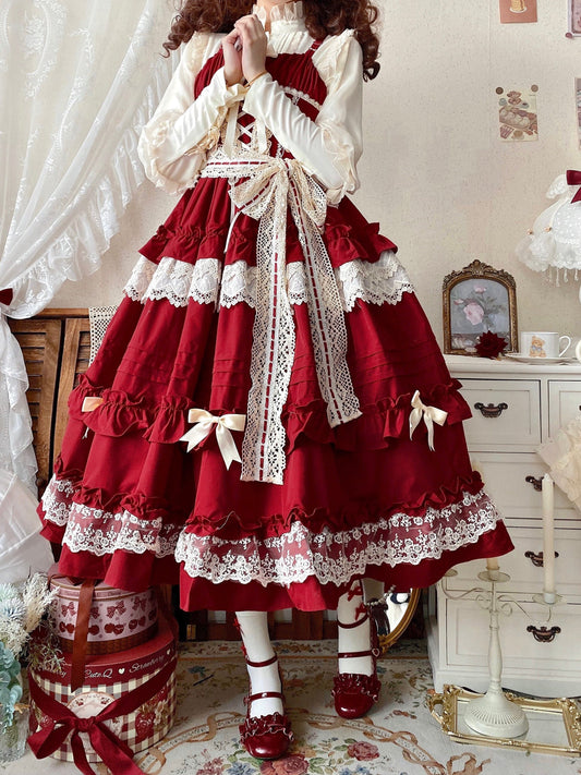 お屋敷で始まるおとぎ話ジャンパースカート(全4色)