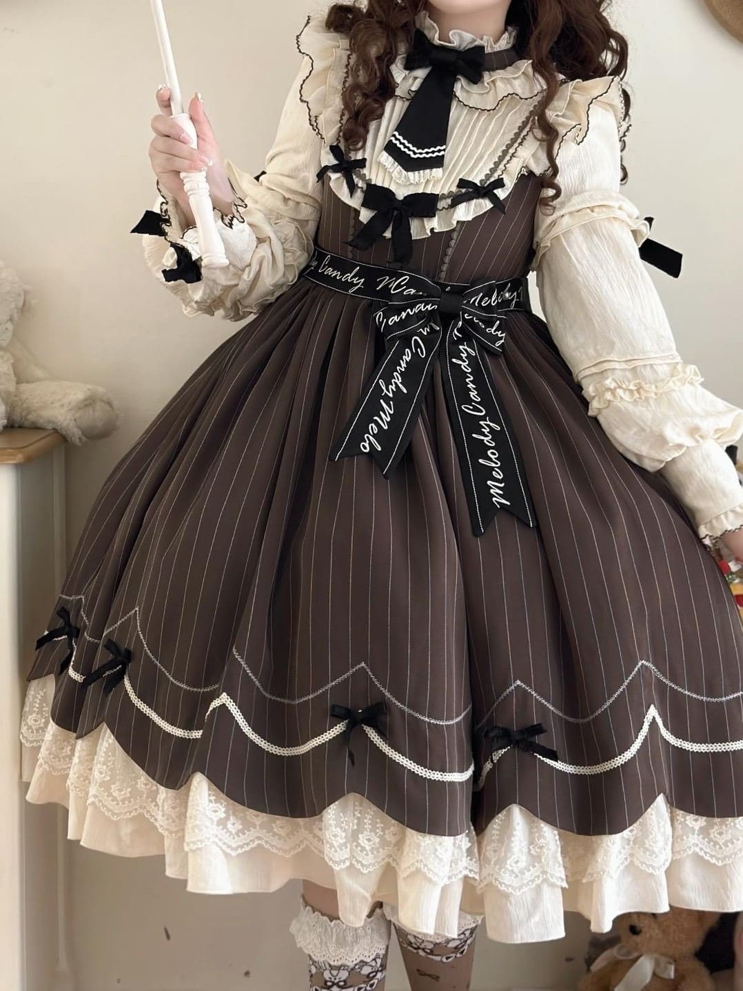 チョコを溶かした魔法のおうちワンピース