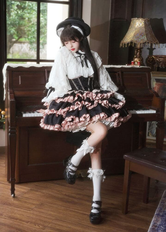 夜想曲の黒猫ジャンパースカート