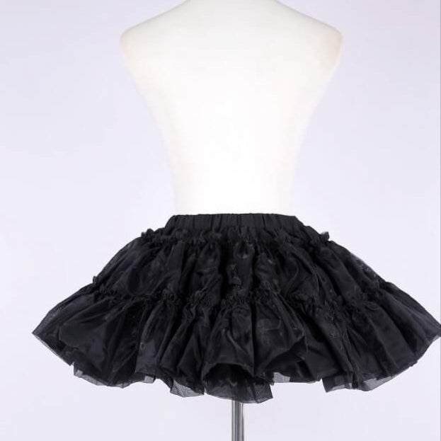 漆黒に咲く夜の薔薇パニエ30cm