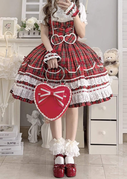 甘い約束とレースの記憶ジャンパースカート(全3色)