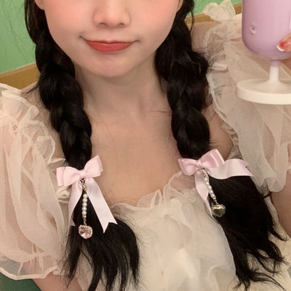 【2点セット】ときめきを詰め込んだヘアクリップ(全2色)