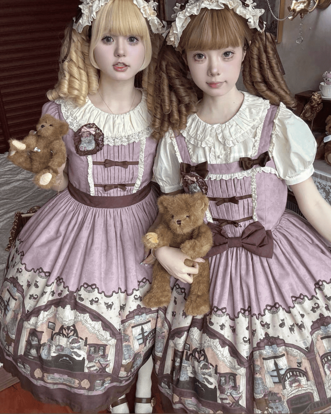 Chocolate boxジャンパースカート ボルドー