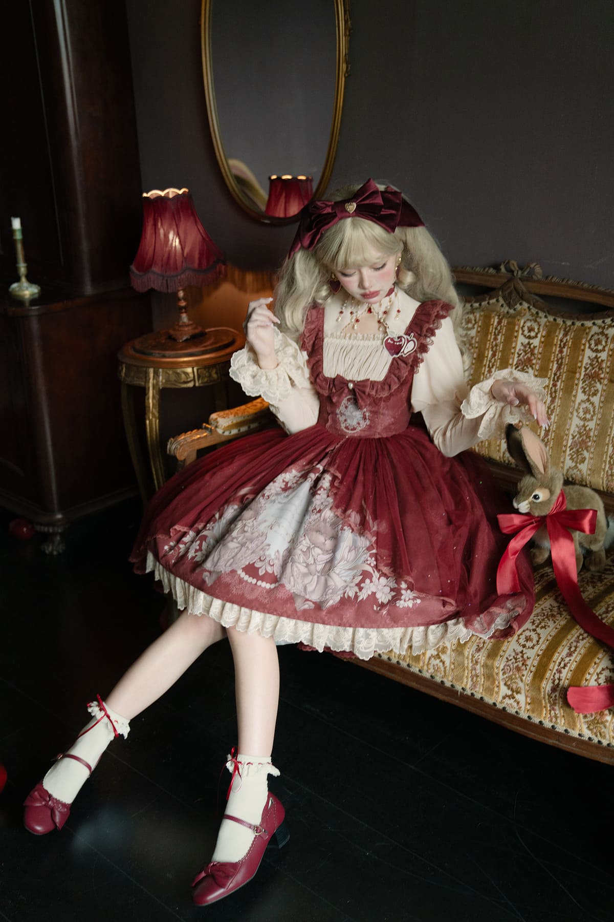 キュートなジャンパースカート♡お出かけにおすすめのロリータファッション❤️ スパイシーモノクロロリータジャンパースカート – ロリータ