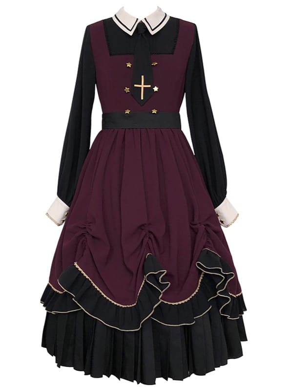 ロリータ服ワンピース　ケープ付　⚠️購入前コメント必須　１０Ｌまでオーダー 楽天市場】レディースロリータワンピース レース付き 可愛い