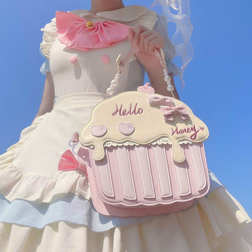 公式】夢の世界のカップケーキのバッグ-全3色 - ロリータファッション 