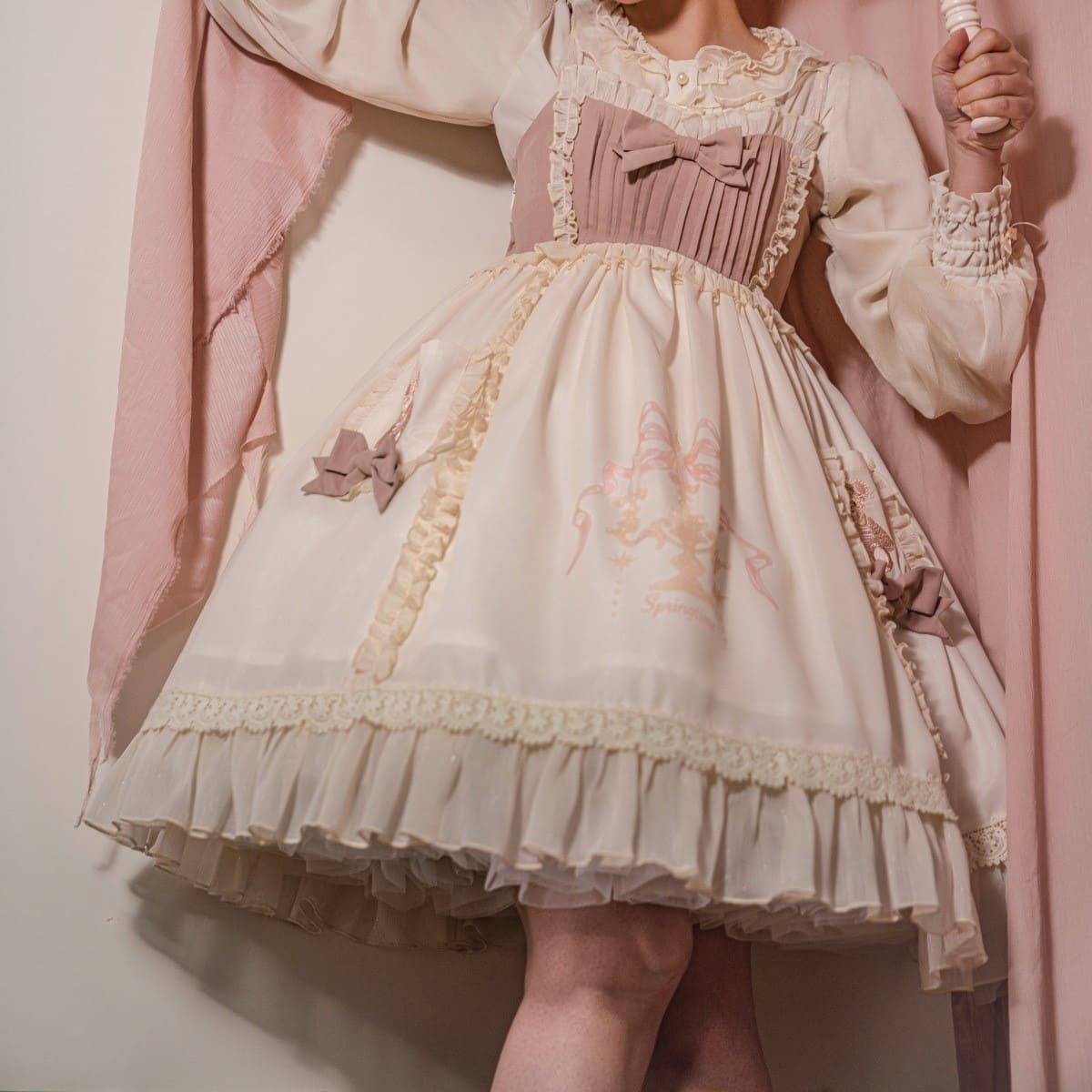 ♥ 女児風 ピンク くま ロリータ 2way ジャンパースカート ♥ imgrc0168314226.jpg