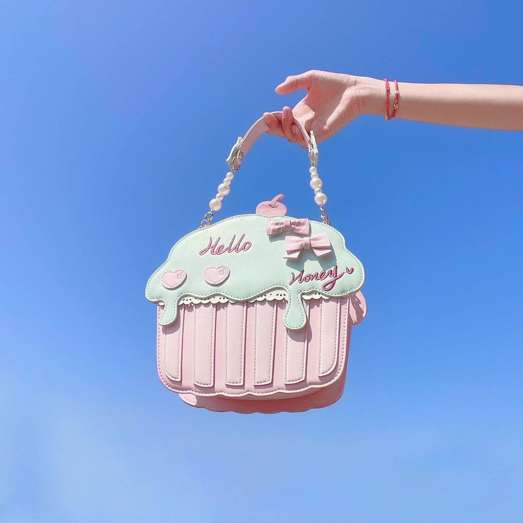 公式】夢の世界のカップケーキのバッグ-全3色 - ロリータファッション 