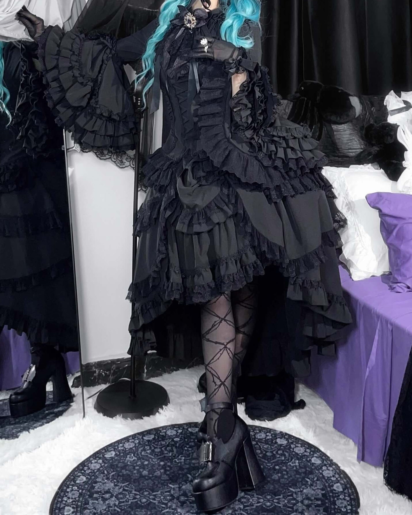 【3点セット】闇に咲く夢幻のワンピース