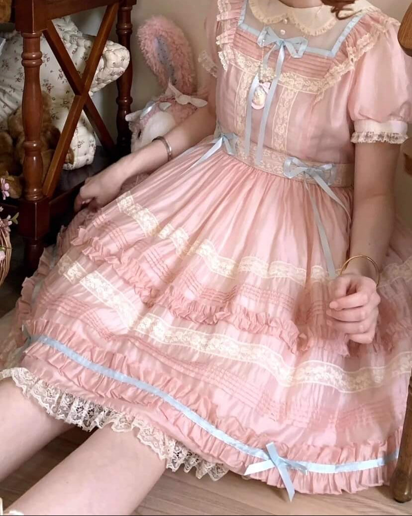 あの日の午後に咲くお菓子の庭ワンピース（全2色）