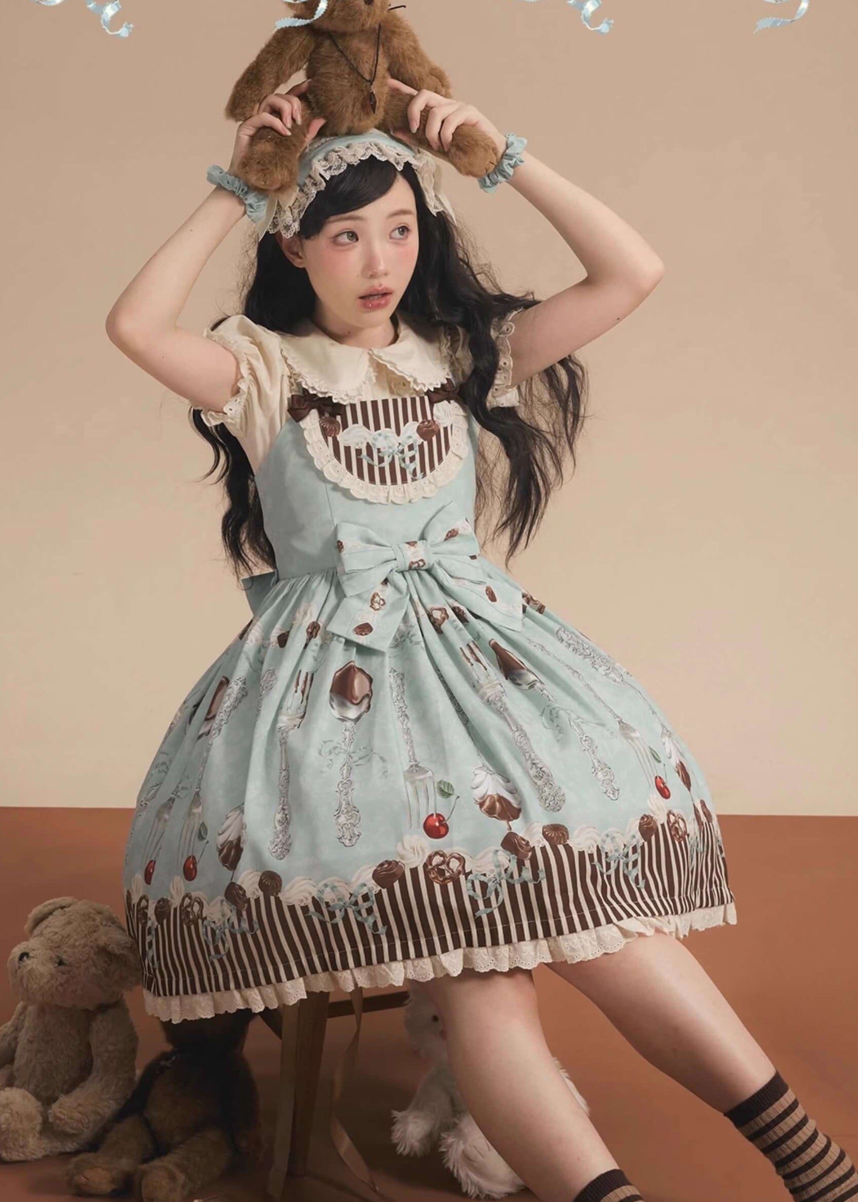 公式】ショコラメルティと秘密のお茶会ジャンパースカート - ロリータ