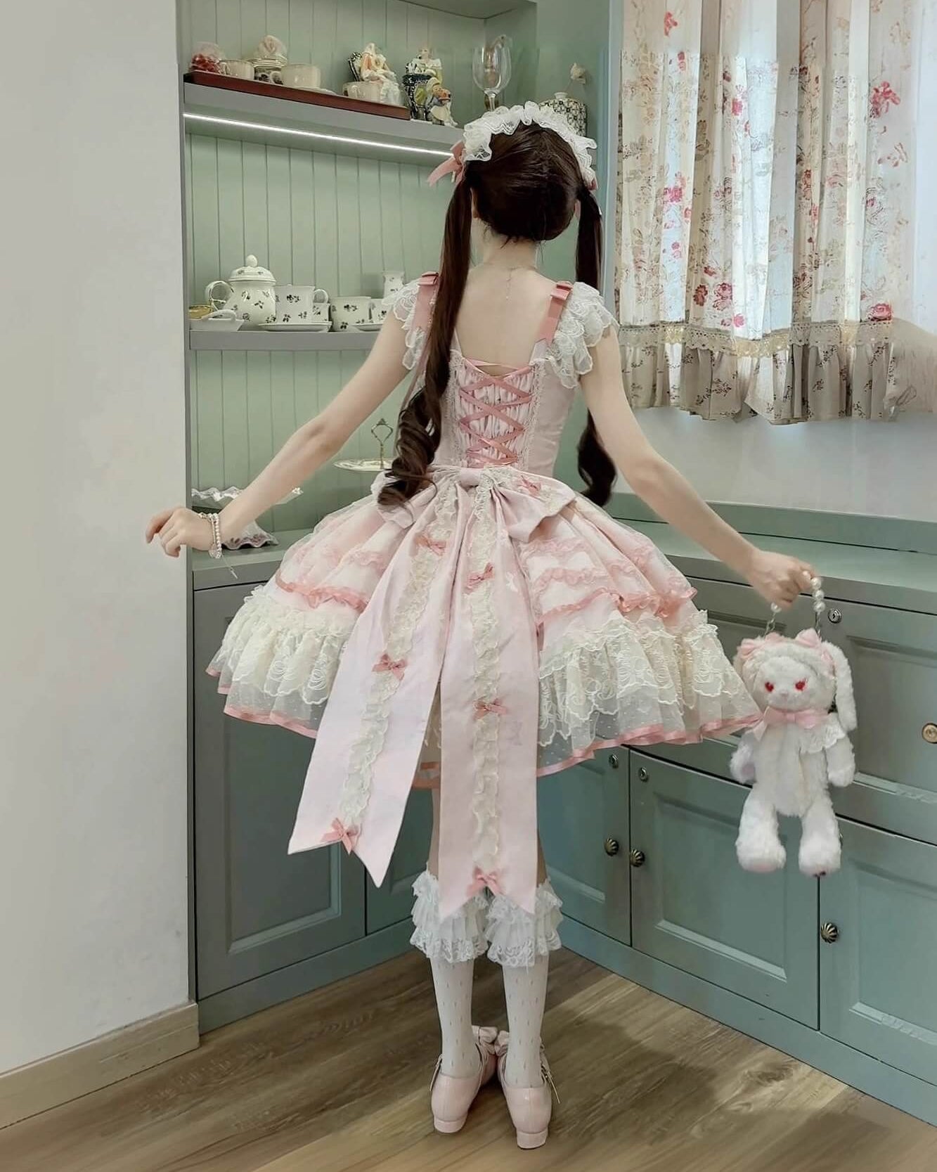 【2点セット】星屑パルフェのドーリージャンパースカート（全2色）