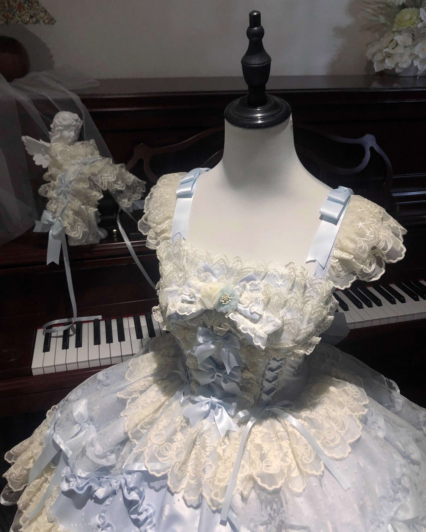 【2点セット】星屑パルフェのドーリージャンパースカート（全2色）