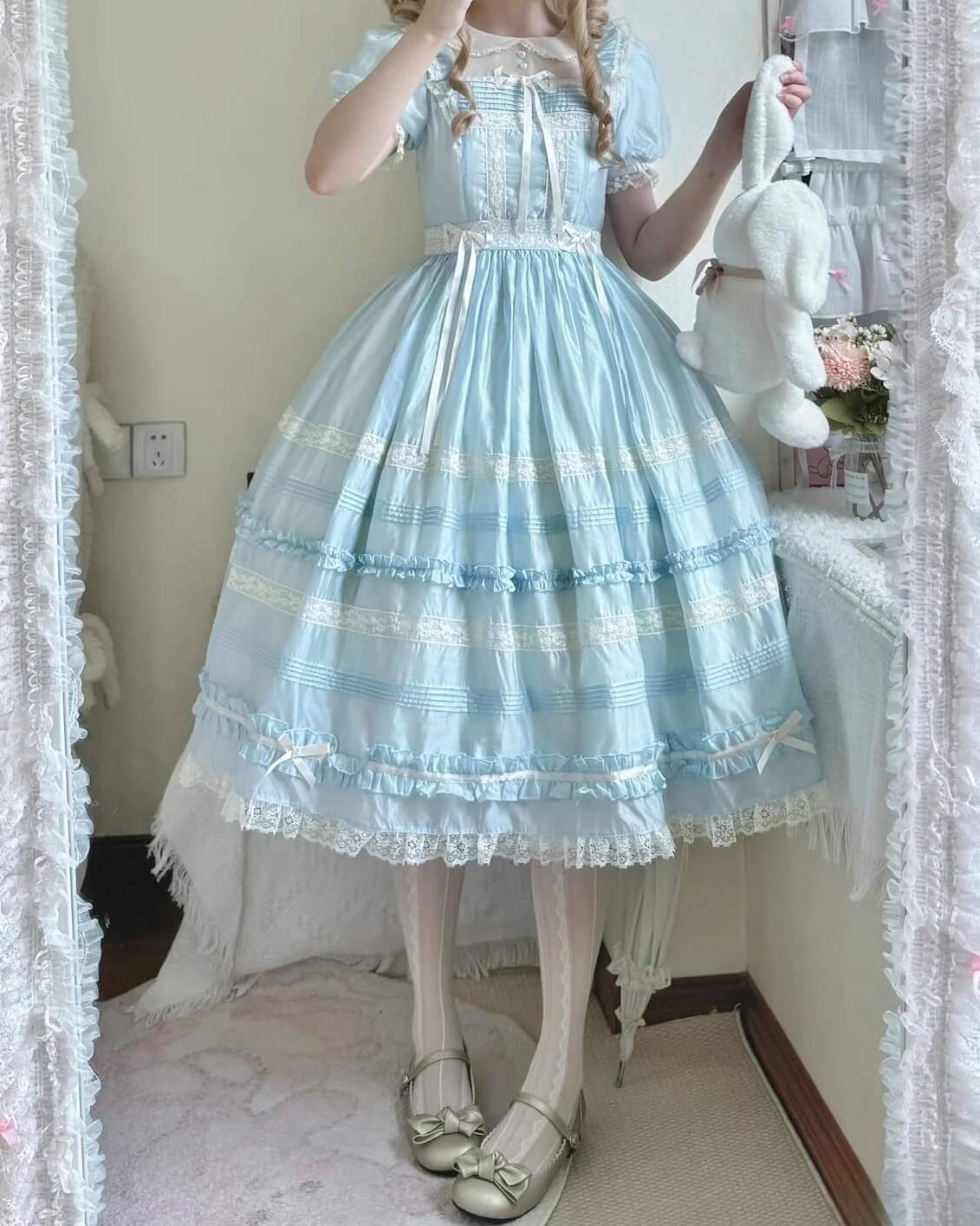 あの日の午後に咲くお菓子の庭ワンピース（全2色）