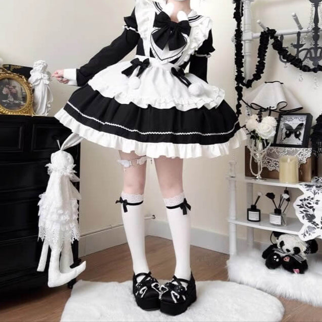 白うさぎが迷い込んだ午後のワンピース（全3色）