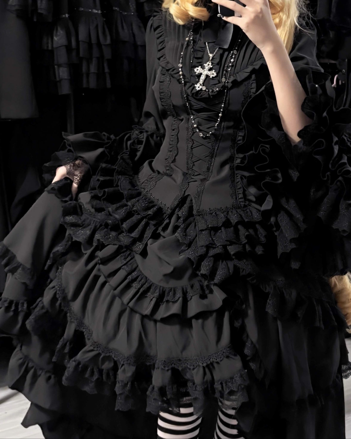 【3点セット】闇に咲く夢幻のワンピース