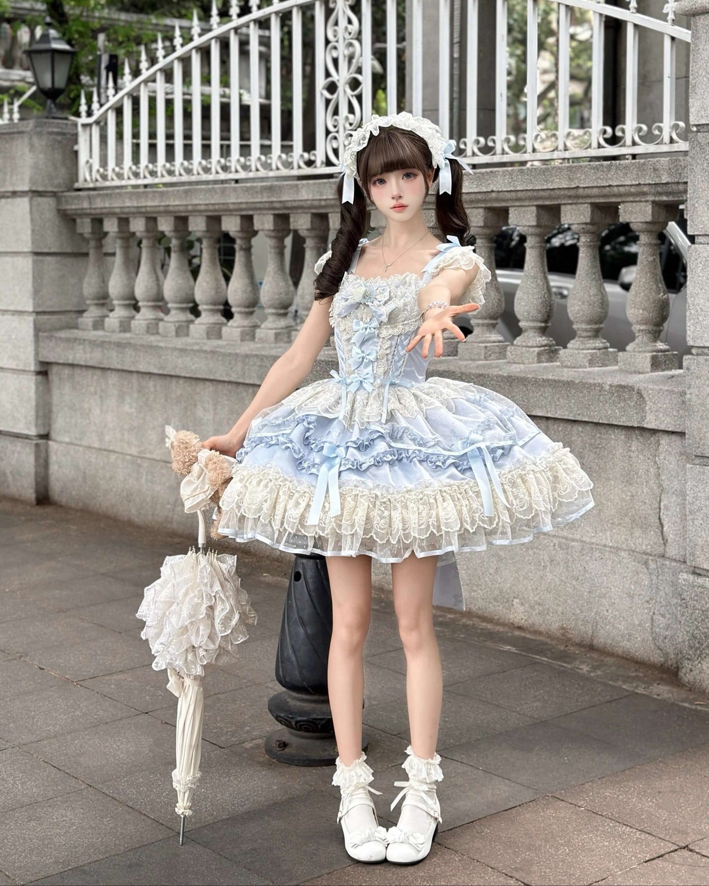 【2点セット】星屑パルフェのドーリージャンパースカート（全2色）